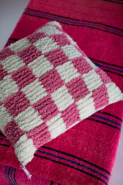 Moroccan Double Striped Pouf/Ottoman Cover