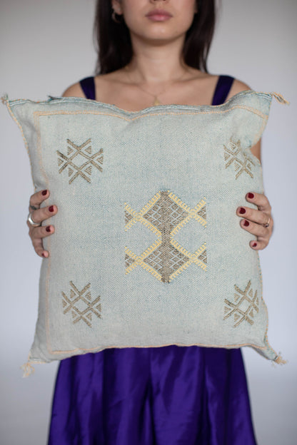 Pillow cover made out of Moroccan cactus silk and comes in many colors