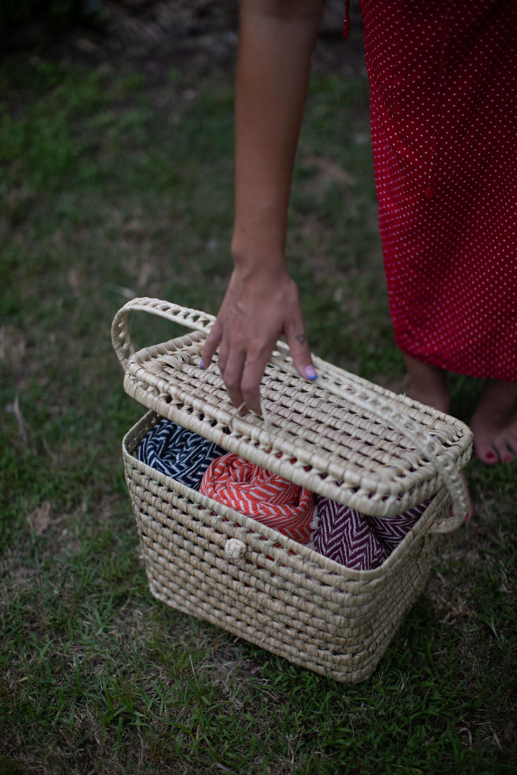 Palm Picnic Baskets - 3 SIZES