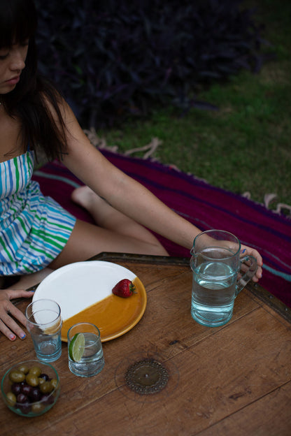 Orange Plate - Hand-painted Morocco