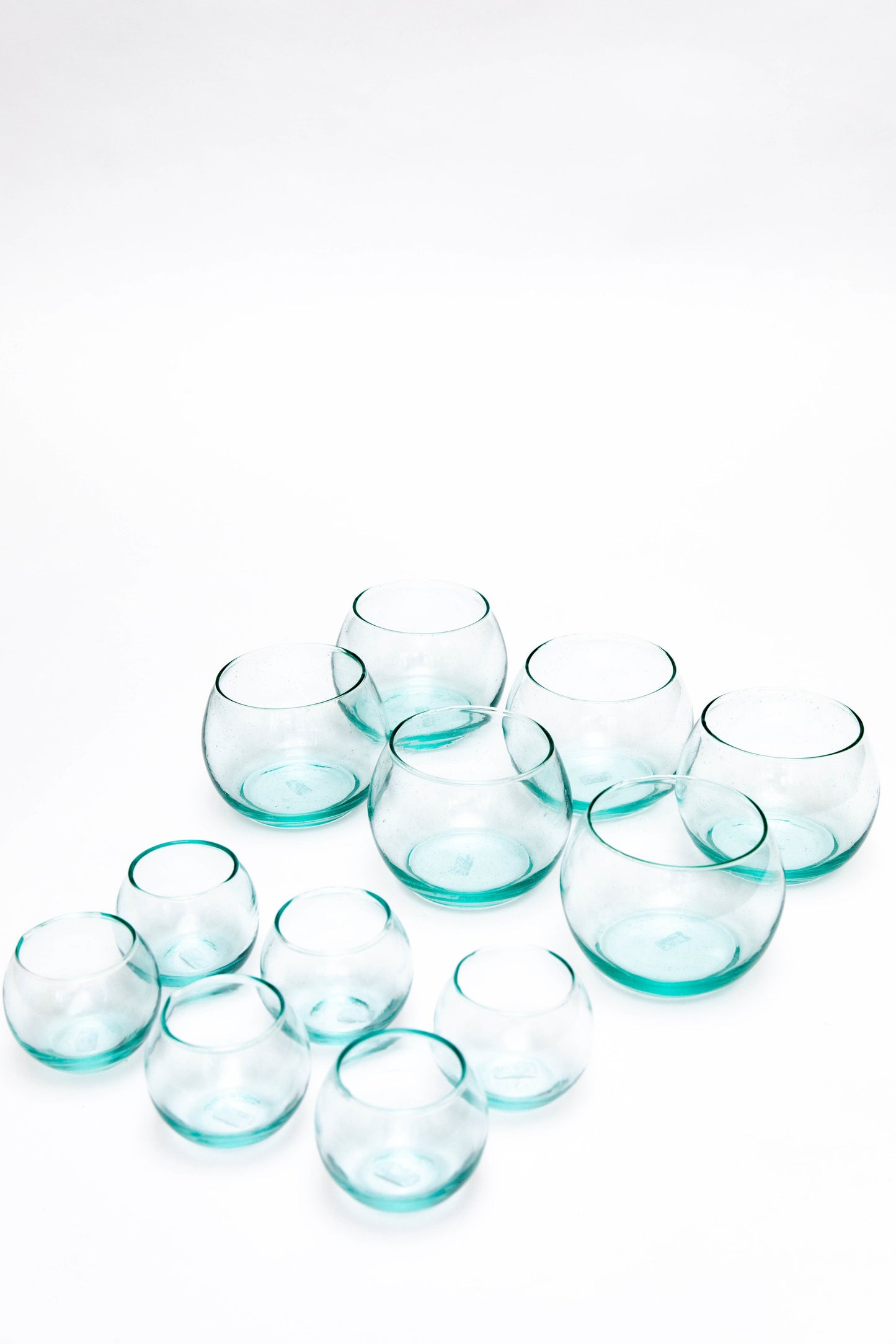 Short Round Clear Glass (6)