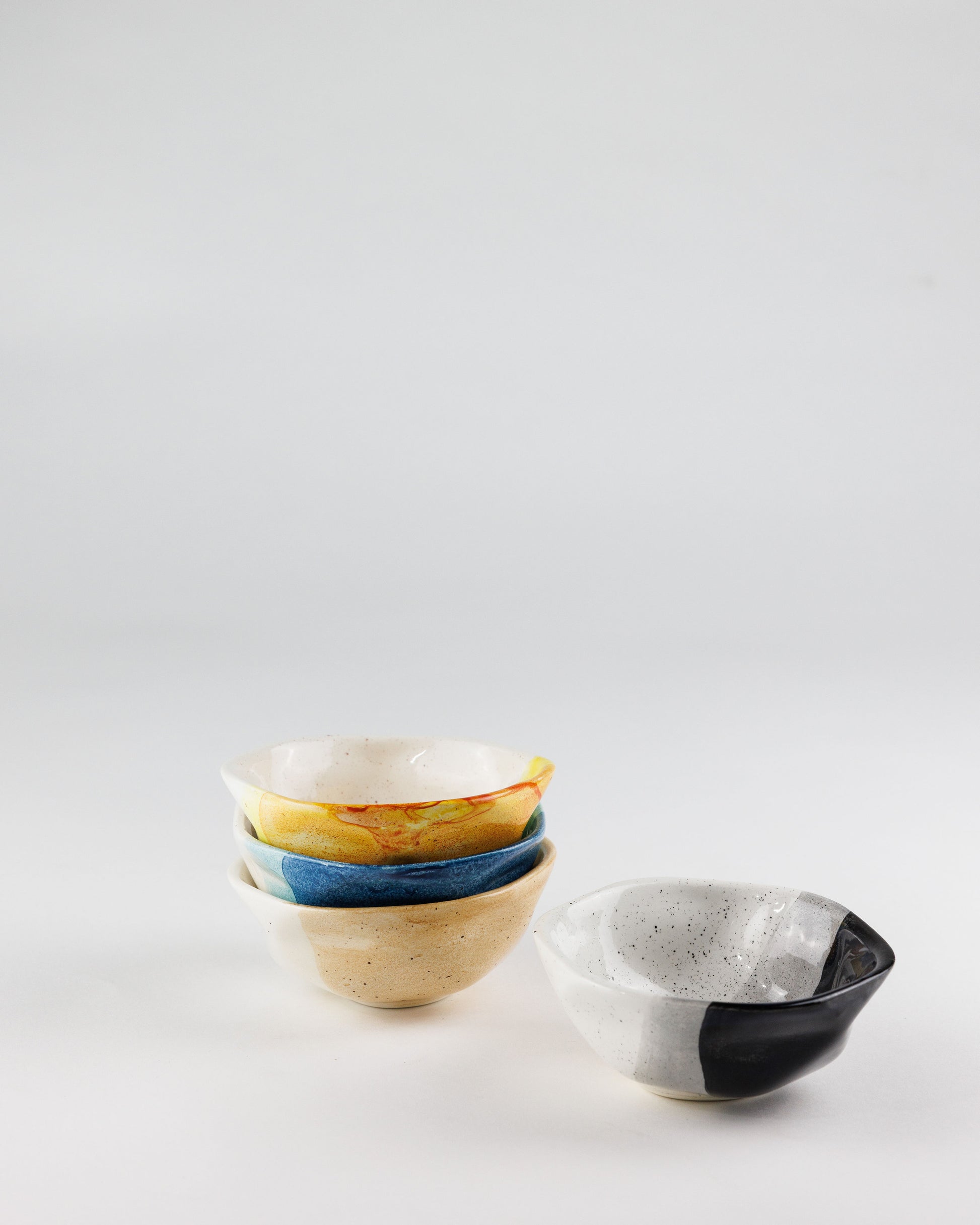 dishes - ceramic, small, multicolor, perfect for rings or trinkets