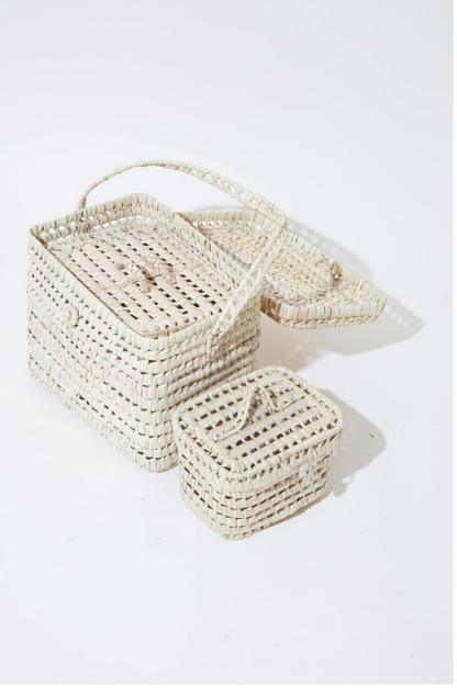 Palm Picnic Baskets - 3 SIZES